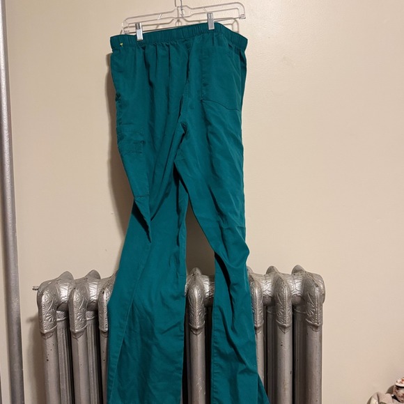 Cherokee Workwear Scrub Pants Teal Green Elastic‎ Waist Drawstring Medical - Picture 4 of 6